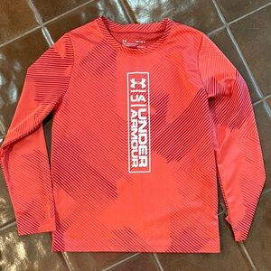 Under Armour Vibrant Red/Orange  Dri-fit Graphic Long Sleeve